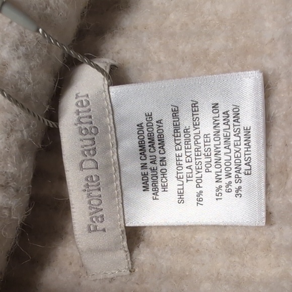 Favorite Daughter Cream Knit Beanie Wool Blend (NWT) - Picture 4 of 5